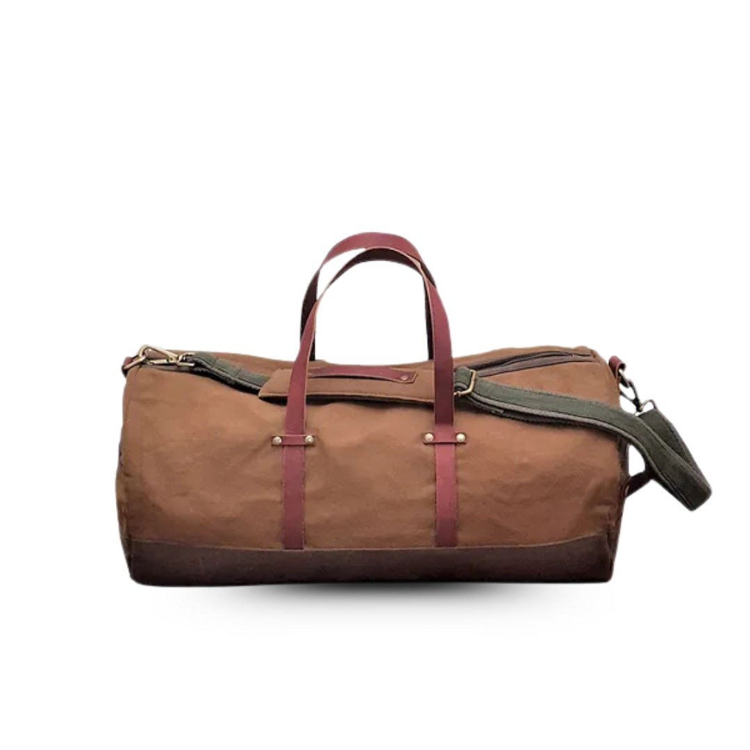 Brown Unisex Travel Duffle Bag for Adventures